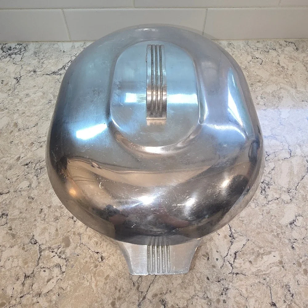 Magnalite GHC 8 Qt Oval Roaster with Lid Cast Aluminum Made in USA 15.5x10x4.5in
